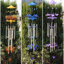 Decorative Figurines Creative Wind Chime Decoration Home Window El Garden Aesthetic Craft Gift Pendant Jewelry Shop