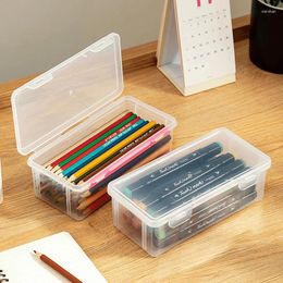 Storage Boxes Cosmetic Makeup Transparent Pencil Case Foundation Blush Eyeshadow Brushes Holder