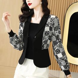 Women's Suits Spring And Autumn Female Fashion Crowd Age Reducing Short Coat Slim Fit Suit Top Women Foreign Style Professional Small