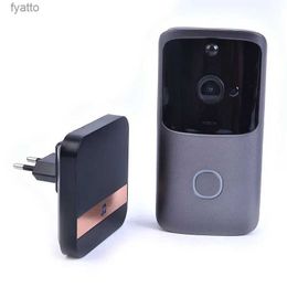 Doorbells Wireless WiFi Video Doorbell Smart Door Intercom Security 720P Camera BellH240316