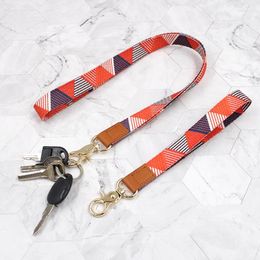 Keychains Cute Key Chain Girl Women Printed Mobile Phone Lanyard Wrist Strap Ring Holder For Gift Bag Charms Jewellery Accessories