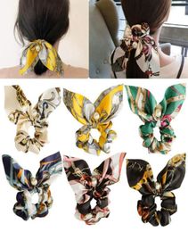 Designer Headband Pearl Pendant Scrunchies Hairbands Floral Rope Elastic Ponytail Holder Fashion Hair Accessories 13 Designs CYLY1438833