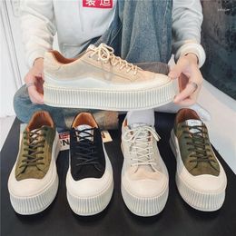 Casual Shoes Men's Sneakers Canvas For Man 2024 Spring Platform White Men Fashion Footwear