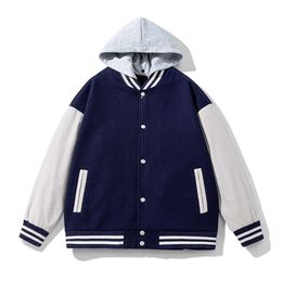 Uomini Varsity 2022 Primavera Mens giapponese Streetwear Baseball coreano moda cappotti con cappuccio giacca bomber abiti maschili 58 S 22 s