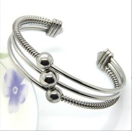 Fashionable stainless steel bracelet, titanium steel three steel ball bracelet