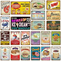 10PCS Mixed Random Shipment Metal Signs Plate Tin Sign Vintage Plaque Bar Decoration Cafe Home Wall Decor Shabby Chic Painting A2S