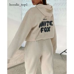 White Fox Hoodie Tracksuit Designer Sets Two 2 Piece Set Women Men's Clothing Set Sporty Long Sleeved Pullover Hooded Tracksuits Spring Autumn Winter Smart 9474