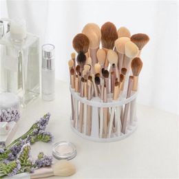 Storage Boxes Multifunction Makeup Brushes Cosmetic Brush Holder Air-Dry Stand Plastic Solid Sto
