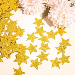 Party Decoration 100pcs Gold Silver Five-pointed Star Confetti Card Paper Birthday Baby Shower DIY Wedding Heart For Home