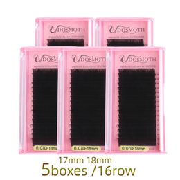 5trays length 17mm 18mm long eyelash natural false eyelashes Individual 240305