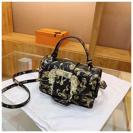 Printed One Western Style Small Square is Magnificent and Versatile Handheld Womens factory outlet sale