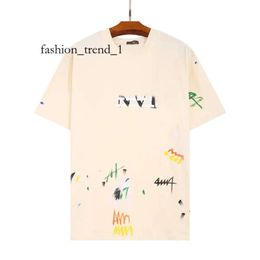 Gallary Dept Shirt Designer T Shirt Gallerys Dept Shirt Casual Man Womens Tees Hand-painted Ink Splash Graffiti Letters Loose Short-sleeved Round Neck Clothes 7287