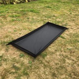 Mat Waterproof Camping Ground Sheet 210d Oxford Bath Bathtub Shape Floor Mat Outdoor Ultralight Tent Mat Tarp Beach Picnic Mat