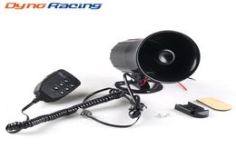 12V 50W 120dB 6 Sound Car Warning Alarm Loud Speaker Siren Air Horn Loudspeaker with MIC Microphone for Automobile Motorcycle5077672