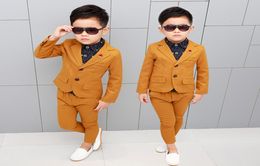 Children Formal Suits Sets Wedding Dress Costume Kids Blazer Pants 2pcs Clothing Set Boys Fashion Party Performance Clothes2130525