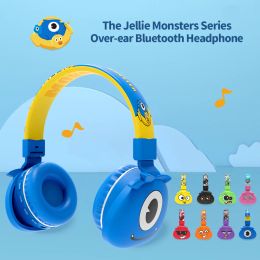Slippers Cartoon Wireless Headphones Bluetooth 5.0 Foldable Hifi Headset Cat Ear Headphone for Children with Mic Fm Radio Support Tf Card