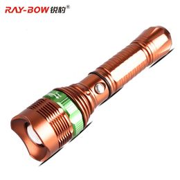 Ruibao T6 LED Super Bright And Strong Light Small Flashlight, Long Range Rechargeable Mini Zoom, Home Outdoor Waterproof Cycling 714907