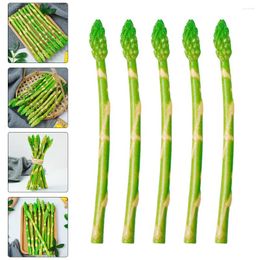 Decorative Flowers 5 Pcs Ornament Simulated Asparagus Faux Vegetable Model Artificial Decor Fake Prop