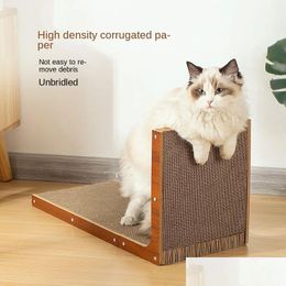 Cat Furniture Scratchers Lshaped Scratcher Board Detachable Scraper Scratching Post For Cats Grinding Claw Climbing Toy Pet Drop D Dhxmg