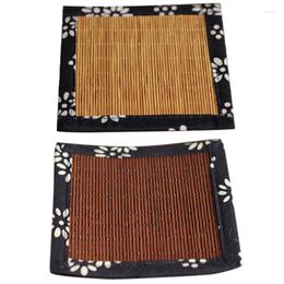 Table Mats Bamboo Mat Mug Pads Rattan Cup Pad Sushi Coasters For Drinks Beverage