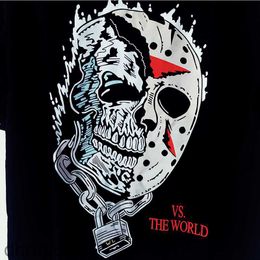 Warren T-shirts Jason Skull Print Mens Lotas Womens Art T-shirts Loose Tees Men Casual Shirt Shorts Sleeve Black Tee S-xl IZRJ UDS1