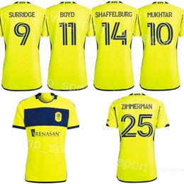 Nashville SC 2024-25 Soccer 14 Jacob Shaffelburg Jerseys Mans 3 Lukas MacNaughton 10 Hany Mukhtar 11 Tyler Boyd 2 Daniel Lovitz 12 Teal Bunbury Football Shirt Kits