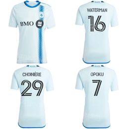 24-25 Soccer Montreal Impact 7 Kwadwo Opoku Jerseys Team 25 Gabriele Corbo 16 Joel Waterman 6 Samuel Piette 14 Sunusi Ibrahim 40 Jonathan Sirois Football Shirt Kits