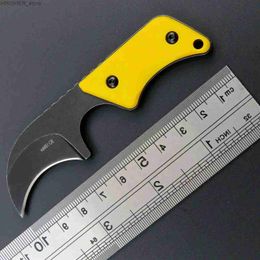 Tactical Knives Eafengrow C1294 Fixed Blade Knife 9Cr18Mov Blade G10 Handle EDC Tool Neck Knife for Outdoor Camping Hiking with kydex SheathL2403