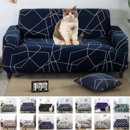 Stretch Plaid Sofa Slipcover Elastic Adjustable Sofa Covers for Living Room Funda Sofa Chair Couch Cover Home 1/2/3/4-seater 240306