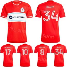 Chicago Soccer Jerseys Fire 24-25 Men GUTIERREZ HERBERS SHAQIRI BRADY HAILE-SELASSIE ACOSTA KOUTSIAS CUYPERS PINEDA CZICHOS MUELLER GIMENEZ Football Shirt Kits