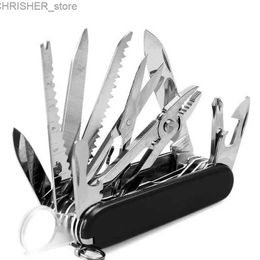 Tactical Knives Multifunctional Folding Swiss Army Knife Portable EDC Stainless Steel Pocket Knife Outdoor Camping Emergency CombinationToolL2403