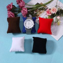 10 Pieces Velvet Bracelet Watch Pillow Small Multicolor Jewelry Holder Cushion 240309