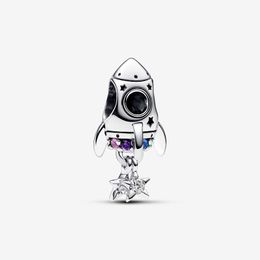 Space Love Rocket Charm Pandora's 925 Sterling Silver Charms Set Bracelet Making charms Beads Necklace Pendant Girlfriend Gift with Original Box Top quality