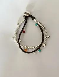 Charm Bracelets YS 2024 UNOde50 Spain Selling Creative High Quality Leather Rope Fashion Gem Women's Bracelet Romantic Jewellery Gift Bag