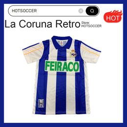 Retro La Coruna Forma Deportivo 11 Turu Flores 1999 2000 Futbol Vintage Futbol Gömlek 9 Pauleta 7 Makaay Fernando Futebol Calsio Hotsoccer