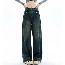 Women's Jeans Vintage Baggy Trousers High Waist Casual Denim Y2k Girl Streetwear Loose Oversized Pants Female Clothes
