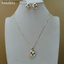 Wedding Jewellery Sets Yuminglai Dubai Clothing Jewellery Exquisite Jewellery Womens Simple Pendant FHK9851 Q240316