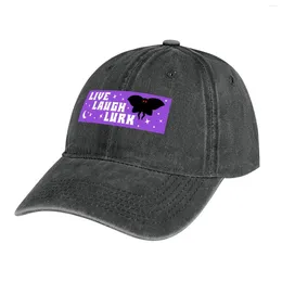 Berets Mothman Live Laugh Lurk Bumper Cowboy Hat Fashionable In Golf Man Visor Mens Tennis Women's