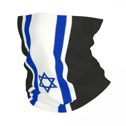 Bandanas Israel Stripe Flag Bandana Neck Gaiter Windproof Face Scarf Cover Women Men Patriotic Headwear Tube Balaclava