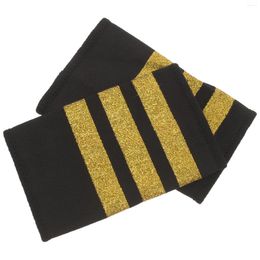 Ball Caps Pilot's Epaulettes Rugables Uniform Decorations Vintage Aviation Ribbon Costume