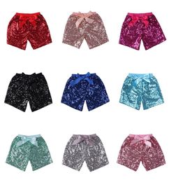 Baby Sequins Shorts Summer Glitter Pants Children Girls Bling Dance Party Sequin Costume Bowknot Fashion Boutique kids Short Z34874390314