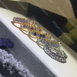 Luxury Diamond Rings For Women High Quality Designer Gold Ring Ladies Engagement Wedding Rings Shining Jewellery Gift With Box