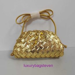 Luxury Designer Bottgss Ventss Pouch tote Bags online store Small design gold silver cross woven bag large capacity messenger womens With Real Logo