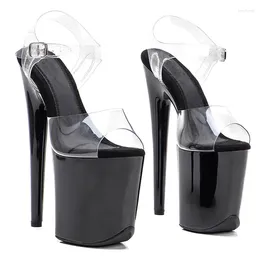 Dance Shoes 20cm/8inch PVC Uppre Color Women's High Heel Sandals Sexy Model Show And Pole Dancing 116