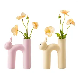 Vases Ceramic Flower Vase Desk Planter Stems Bunch Storage Decoration Plants Pot