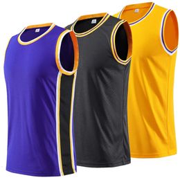 Summer Men Women Basketball Jersey Men Blank Basketball Uniforms Goal Throw Training Vest Athletic Sports Shirts Customizable 240314