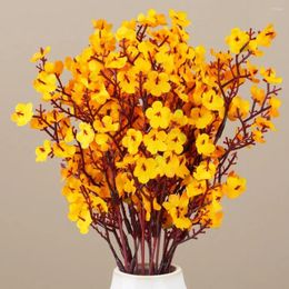 Decorative Flowers Wedding Valentine's Day Aesthetic Room Decor Dragees For Decorations Items Artificial Flower Knows Set Vase Love