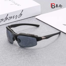 2023 New Outdoor Sports Sunglasses Half Frame Windproof and Sandproof Eye Protection Running Cycling Glasses BL5801