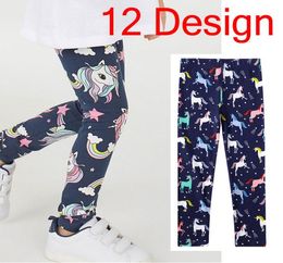 Children039s Pants Girls Spring Autumn Stretch Skinny Pants 100 Cotton 27 Years Girls 12 Design Leggings pants2493004