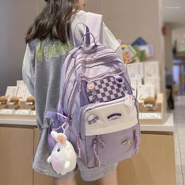 Backpack Fashion Teenage Schoolbag Waterproof Black Men Mochila High Capacity Girls Bagpack Women Nylon Travel Bag